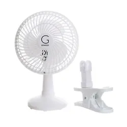 The fan has dual features. It can be used as a clip-on fan or as a table-top fan. To use as a table-top fan, simply...