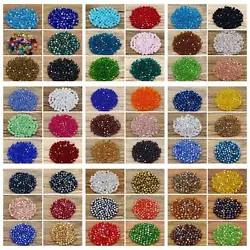 ● Type : Bicone crystal beads. ● Size : around 4mm，hole size 1mm.