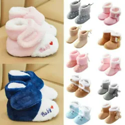 Baby Girls Boys Soft Booties Snow Boots Infant Toddler Warming Shoes. 12 11CM/4.3