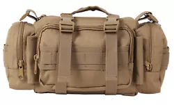 Fast Access Tactical Trauma Kit Bag. one front zippered pouch with 3 small interior pockets.
