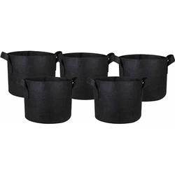 Hongville High Quality Thickened Non-woven Fabric Grow Bags. Hongville grow bags readily breathe, keeping roots and...