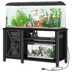 Cat Litter Box Cabinet. Maximize space efficiency with our stand. It can hold 55-75 gallon fish tank on top and a...