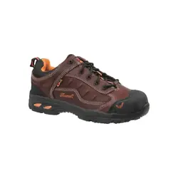 When your job is mostly indoors on slick surfaces, you need lightweight, slip-resistant shoes. These brown tumbled...