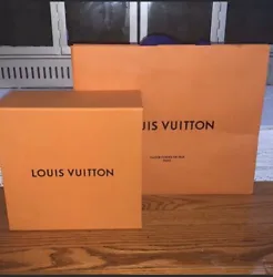 Louis Vuitton gift box and bag.