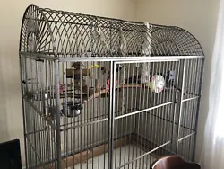 Custom made large parrot bird cage. Condition is 