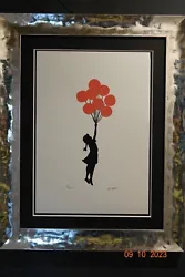 Verkauft wird eine Banksy Reproduktions Lithographie, Motiv : Girl with Balloon. Größe der Lithographie 35 x 50 cm....