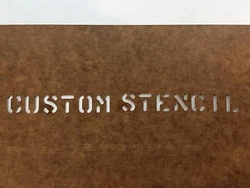 Made to your specifications on a real U.S Military Issue Stencil Cutting Machine. The stencils are cut into high...