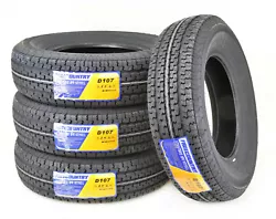 Set of 4 Premium FREE COUNTRY Radial Trailer Tires ST 205 75R15 /8PR Load Range D w/Scuff Guard. Ply Rated: 8 Load...