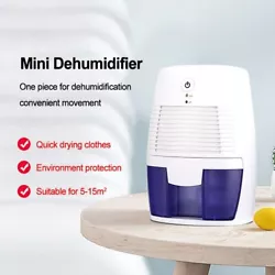Déshumidification à haute efficacité: ce mini déshumidificateur est un bon outil pour une déshumidification et une...