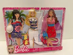 Barbie Fashionistas Fashion Pack - Boats Sailor Swim Suits  Dress Bag Shoes New