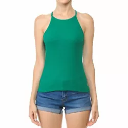 This cute basic top is made of a stretchy rib knit material. Slimming top, very comfortable. 95% Cotton 5% Spandex.