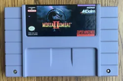 Mortal Kombat II 2 SNES Super Nintendo Game Cartridge Tested Authentic! Combat. This is a stock photo (my own). The...