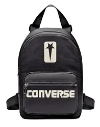 Rick Owens™ DRKSHDW x Converse. Large collaboration logo printed on front. Internal laptop (small) sleeve. Material:...