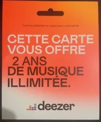 Deezer premium 2ans via un lien famille et pour seulement 30€ / Envoie Rapide.