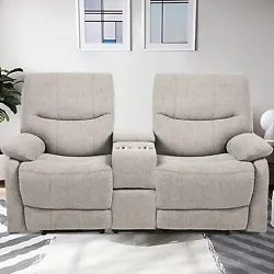 Our double reclining loveseat has reclining and massage functions and is ergonomically designed. -This reclining...