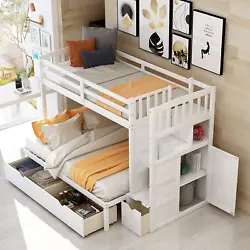 Twin over full bunk beds are made in such a way that mostly 3 persons can comfortably sleep in these. Twin over...
