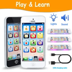Style:Educational Toy, Musical Toy. 1 x USB Charging Cable. 1 x Toy Cellphone.