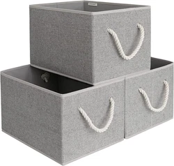 Closet baskets feature two soft rope handles for comfortable grasping and easy carrying. This basket is perfect for...