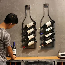 And the hanging wine rack saves counter space, holds 4 bottles of wine, or champagne. 【Chic space saver...