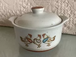 Vintage Otagiri Oven To Table Covered Casserole Stoneware Dish Japan Roosters. This casserole dish is absolutely...