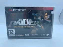 Jeu Tomb Raider sur N GAGE sous blister, parfait état.