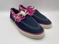 Beverly Hills Polo Club Pink & Navy Boat Shoes - Women’s Size 10 NEW. Condition is “New” with defects. The...