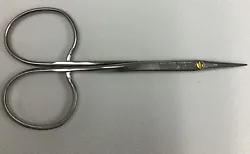 MAKE ME AN OFFER! Tri-Medics TMRHS95, Iris Scissor, 95mm, Ring Handle, Curved. Condition is 