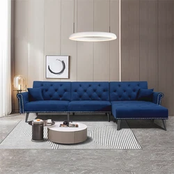 Reversible Sectional Sofa Sleeper. This convertible sectional sleeper sofa is the perfect way to provide flexible...