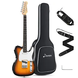 This Donner DTC-100 electric guitar bundle includes all the accessories you need to start playing right out of the box....