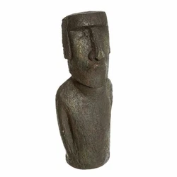 Statue Moaï. Couleur : Marron. Informations Techniques Déco & Tendance.