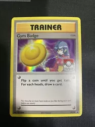 Pokémon TCG Gym Badge (Sabrina) XY Black Star Promos XY208 Promo.