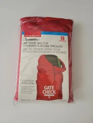 NEW J.L. Childress Gate Air Travel Check Bag for Standard/Double Strollers Red.
