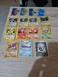 lotto pokemon kabutops crystal type raro holo vintage no charizard no psa si set. 15 carte pokemon condizioni come da...