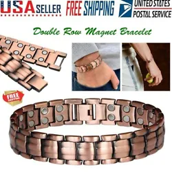 Description: Strong Magnets: Copper bracelet which is more powerful than a single row of magnets to reduce neuropathy...