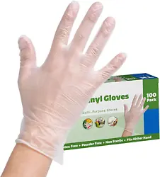 Multi-Purpose - Powder-free gloves, great as food service gloves, cleaning gloves, food prep gloves and much more....