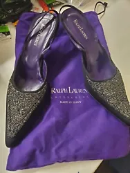 ralph lauren women shoes size 9. Black with bling on them