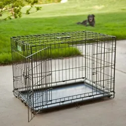 Dog Crate Starter Kit 1 Double-Door iCrate 1 Pet Bed 1Crate Cover & 2 Pet Bowls. Dog Kennel Wood Bed Small Crate...