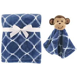 Hudson Baby Animal Face Security Blanket will keep baby calm and content with their favorite animal friend. Our...
