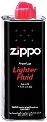 Our lighter fluid has fast ignition, low odor, and is clean burning. Made in USA. 4 fluid ounce bottle of lighter fluid.