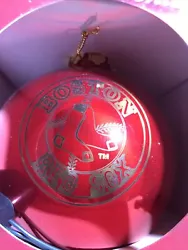 SC Christmas MLB Boston Red Sox Ball Ornament Laser Engraved Heirloom Keepsake.