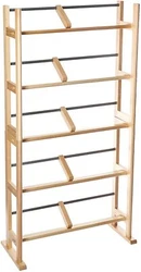 Media Storage Rack Book DVD CD Shelf Organizer Cabinet Tower Stand Display 5Tier Colorj:Maple The Elements sturdy...