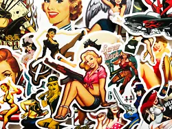50 unique sexy women stickers. Please refer to the pictures for references of what they look like. There are no...