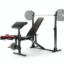 Dumbbell Rack Size: 36.2 x 74 x 30-42.1 in. 【All in One Multifunctional Weight Bench】 Multi-function weight bench...