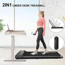 Our 2-in-1 Under Desk Treadmill has 2 sport modes that can be used as a running treadmill and a under desk walking...