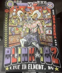 2023 Blink 182 Tour Poster UBS Arena Belmont New York Concert Elmont LI NY. No returns or cancellations