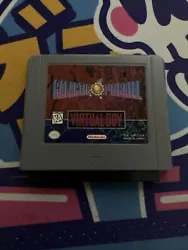 Galactic Pinball (Nintendo Virtual Boy) Cartridge Only.