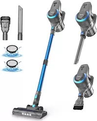 Suitable for daily cleaning tasks on hard floor and low-pile carpets. DEVOAC N300 Cordless Vacuum Cleaner -- Lighten...
