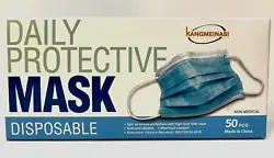 Daily Protective Mask Disposable. 3ply structure protection with high-tech filter layer.