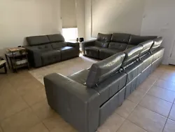 couches sofas. Condition is Used. Local pickup only.This sectional has 3 built in recliners