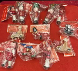 Lot Of 12 Vintage Wooden Christmas Ornaments - New In Package - Cute. These are new old stock. They are very old.Each...